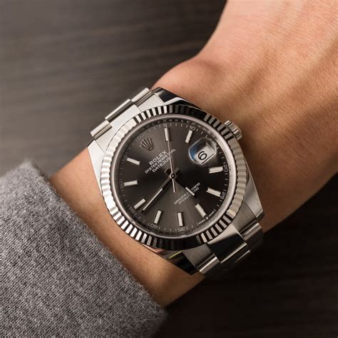 rolex datejust 41 rhodium.